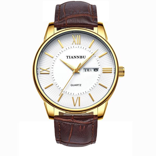 tiannbu men's double calendar quartz watch waterproof luminous men's and women's steel belt fashion trend a13, Slivery;brown
tiannbu men's double calendar quartz watch waterproof luminous men's and women's steel belt fashion trend a13, Slivery;brown