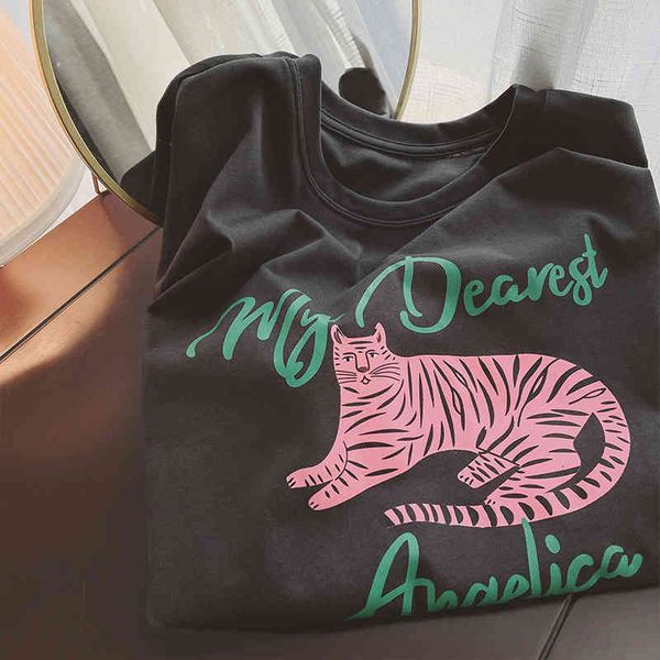 women's t-shirt little tiger printed letter round neck t-shirt women's summer 2022 loose casual versatile pullover trend vbbq, White
women's t-shirt little tiger printed letter round neck t-shirt women's summer 2022 loose casual versatile pullover trend vbbq, White