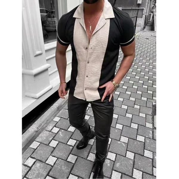 men's casual shirts spring shirt men vintage patchwork turn-down collar button long sleeve loose fashion cardigan mens streetwear, White;black
men's casual shirts spring shirt men vintage patchwork turn-down collar button long sleeve loose fashion cardigan mens streetwear, White;black