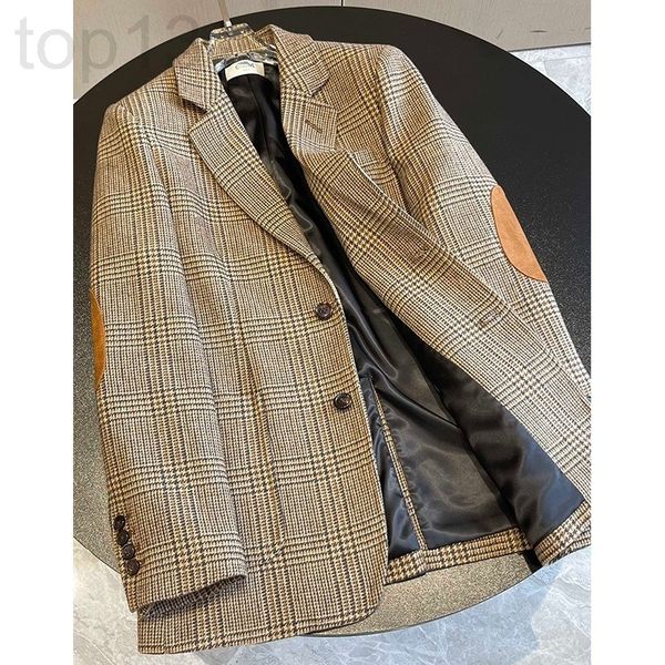 women's suits & blazers designer c lin 21 autumn winter french thousand bird suit coat long sleeve color contrast leather patch casual, White;black
women's suits & blazers designer c lin 21 autumn winter french thousand bird suit coat long sleeve color contrast leather patch casual, White;black