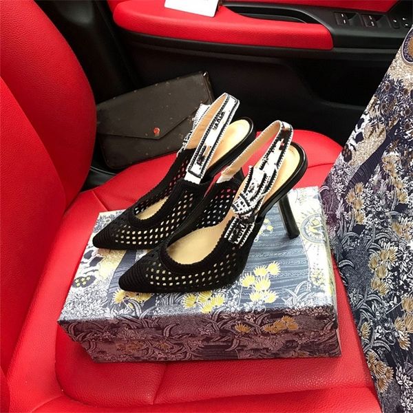 with low discount designer slippers bow letter pointed mesh high s cat sandals thin heel back hollow flat sole single shoes, Black
with low discount designer slippers bow letter pointed mesh high s cat sandals thin heel back hollow flat sole single shoes, Black