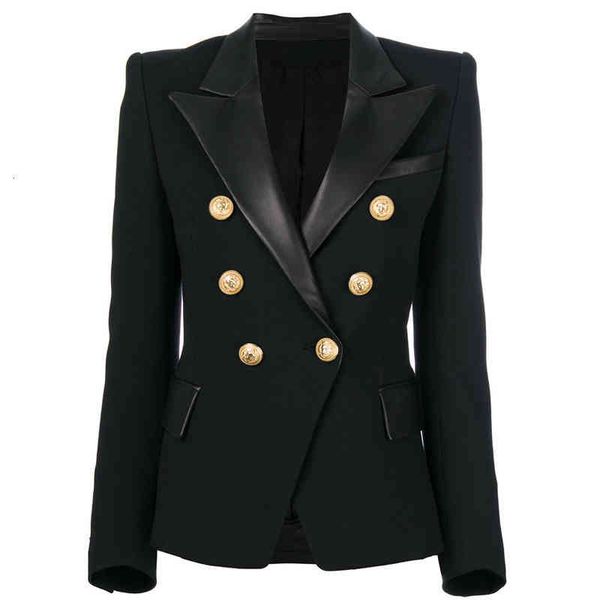 women's suits & blazers 2022 star metal lion button double breasted slim fit leather stitched collar suit coat ewhs, White;black
women's suits & blazers 2022 star metal lion button double breasted slim fit leather stitched collar suit coat ewhs, White;black