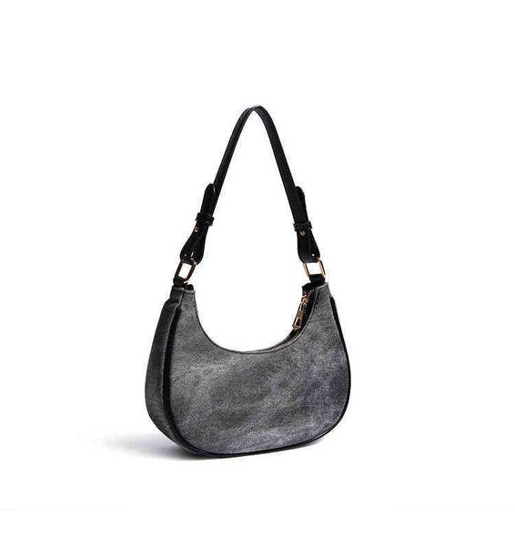niche designer bag new high-grade personalized color suit armpit crescent bag imitation denim one shoulder women's bag 220613
niche designer bag new high-grade personalized color suit armpit crescent bag imitation denim one shoulder women's bag 220613