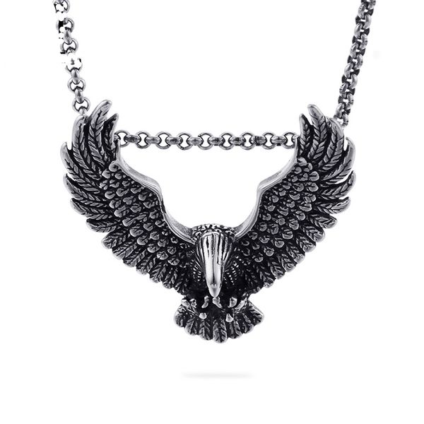 316l stainless steel eagle wings animal necklaces & pendants gothic retro antique design silver men's jewelry
316l stainless steel eagle wings animal necklaces & pendants gothic retro antique design silver men's jewelry