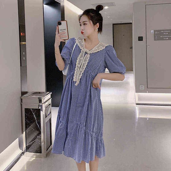 pregnant women summer fashionable dresses sweet lace collar short sleeves maternity plaid dress irregular ruffle patchwork dress j220628, White
pregnant women summer fashionable dresses sweet lace collar short sleeves maternity plaid dress irregular ruffle patchwork dress j220628, White