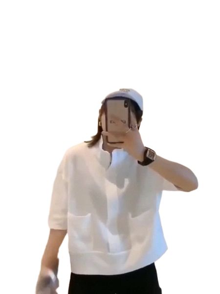 cotton europe short sleeve t-shirt women's 2022 summer thin loose joker fashion collar pocket half sleeve jacket 12oz#, White
cotton europe short sleeve t-shirt women's 2022 summer thin loose joker fashion collar pocket half sleeve jacket 12oz#, White