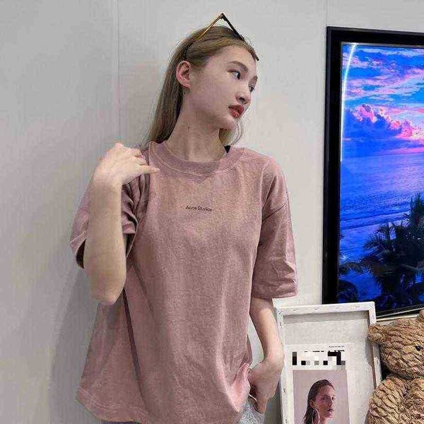 2022 luxury designer women's summer fashion neckline letter acne studio brand loose men's and clothing couples t-shirts, White
2022 luxury designer women's summer fashion neckline letter acne studio brand loose men's and clothing couples t-shirts, White