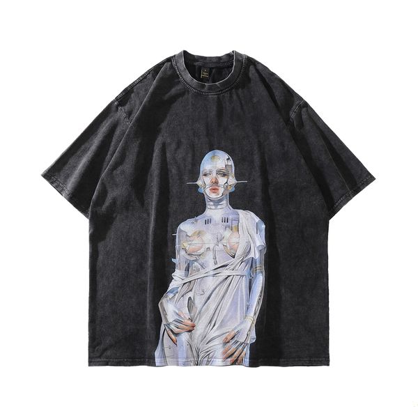 vintage t shirt men hip hop graphics print t-shirt 2022 summer cotton washed tee, White;black
vintage t shirt men hip hop graphics print t-shirt 2022 summer cotton washed tee, White;black