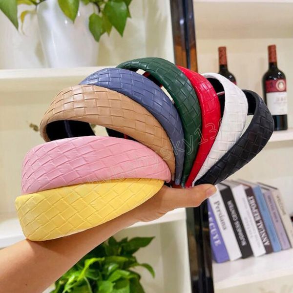 fashion women headwear wide side pu leather hairband geometric headband girls fresh color hair accessories, Slivery;white
fashion women headwear wide side pu leather hairband geometric headband girls fresh color hair accessories, Slivery;white