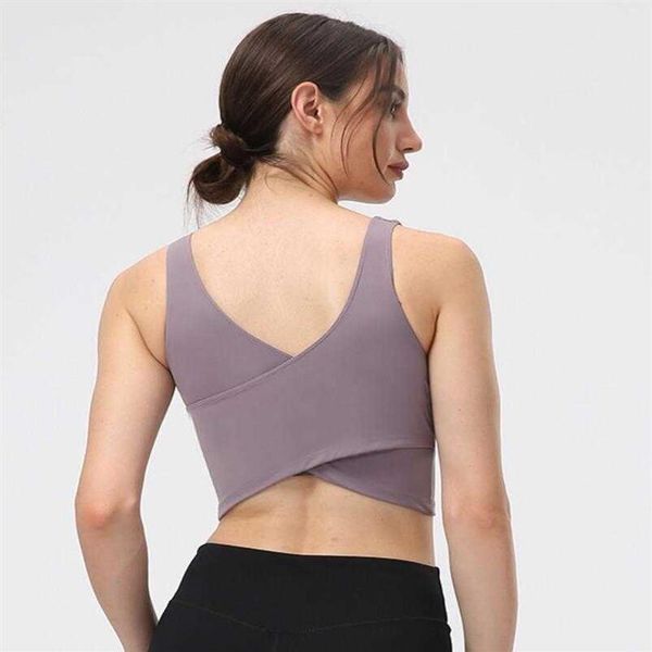 lu-99 yoga tank gym clothes women underwears sports bra padded camis solid color v neck shockproof running fitness vest270n, White;red
lu-99 yoga tank gym clothes women underwears sports bra padded camis solid color v neck shockproof running fitness vest270n, White;red