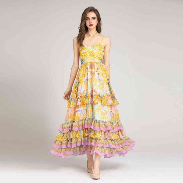 casual dresses backless big swing cake skirt women's dress summer 2022 high waist chiffon printed suspender hfwd, Black;gray
casual dresses backless big swing cake skirt women's dress summer 2022 high waist chiffon printed suspender hfwd, Black;gray