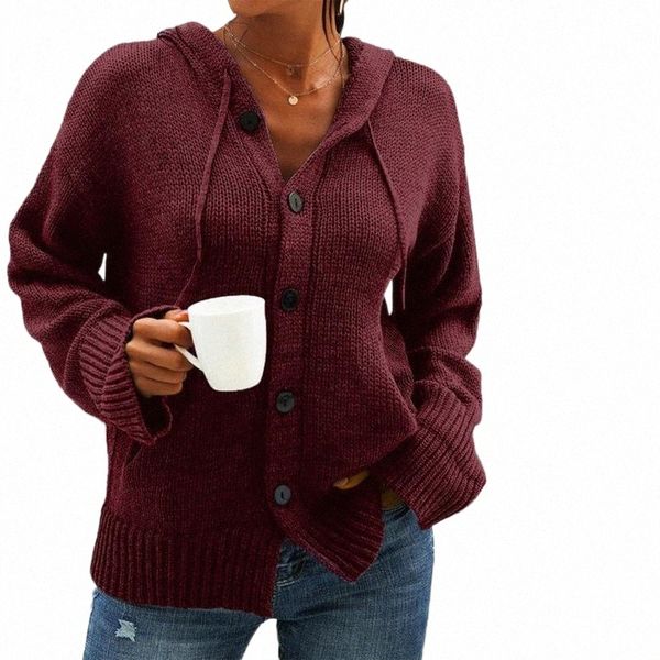 women's sweaters fashion button knitted sweater casual autumn winter hooded cardigan pullovers ladies female women long sleeve blusas, White;black
women's sweaters fashion button knitted sweater casual autumn winter hooded cardigan pullovers ladies female women long sleeve blusas, White;black