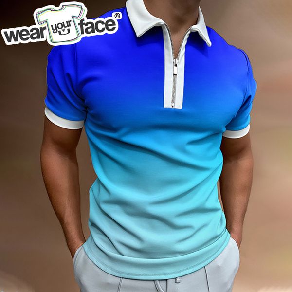 gradient multicolors 3d all over printed zipper polo shirt summer streetwear casual short sleeve hipster men clothing 220609, White;black
gradient multicolors 3d all over printed zipper polo shirt summer streetwear casual short sleeve hipster men clothing 220609, White;black