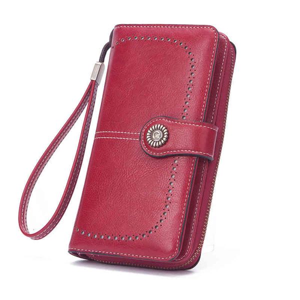 wallets bags handbags style women's oil wax leather long hollow multi-functional large capacity mobile phone bag, Red;black
wallets bags handbags style women's oil wax leather long hollow multi-functional large capacity mobile phone bag, Red;black