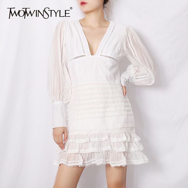 patchwork ruffle slim dress for women v neck long sleeve high waist mini spring dresses female fashion 210423, Black;gray
patchwork ruffle slim dress for women v neck long sleeve high waist mini spring dresses female fashion 210423, Black;gray
