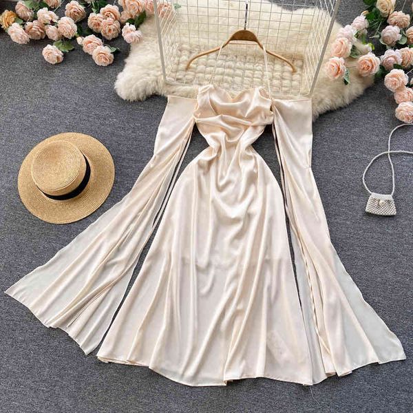 casual dresses celebrity style neck hanging off shoulder dress goddess fan high waist thin elegant temperament large swing long skirt 7c7p, Black;gray
casual dresses celebrity style neck hanging off shoulder dress goddess fan high waist thin elegant temperament large swing long skirt 7c7p, Black;gray