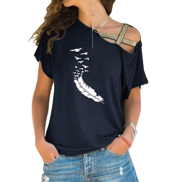 women's t-shirt music note heartbeat print loose women irregular tshirt punk harajuku skew neck cross bandage, White
women's t-shirt music note heartbeat print loose women irregular tshirt punk harajuku skew neck cross bandage, White