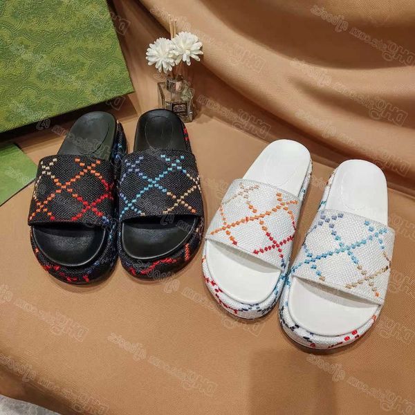 2022 designer slippers fashion thick bottom sandals rubber letter embroidery slides lady platform wedges sandal beach high heel embroidered, Black
2022 designer slippers fashion thick bottom sandals rubber letter embroidery slides lady platform wedges sandal beach high heel embroidered, Black