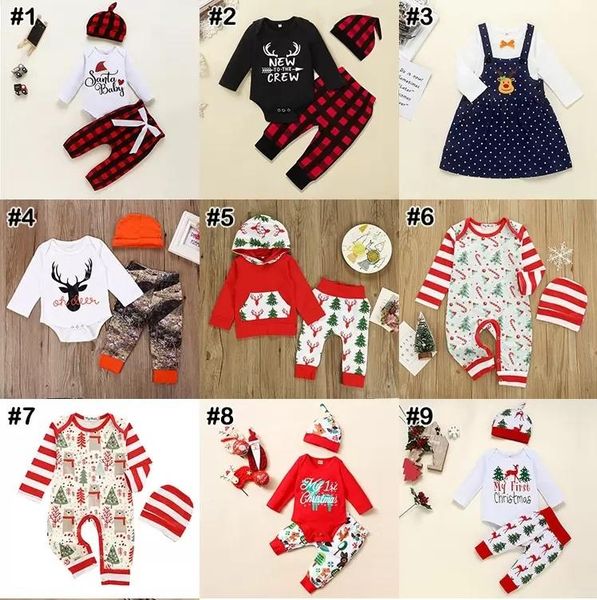 christmas baby rompers clothing sets infants xmas outfits santa claus elk print clothes plaid pants hat set toddler boy girls suits, Blue
christmas baby rompers clothing sets infants xmas outfits santa claus elk print clothes plaid pants hat set toddler boy girls suits, Blue