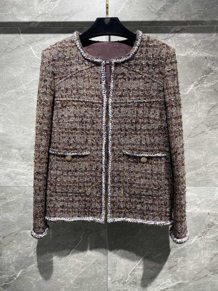 2022 women's jackets european fashion early autumn new tweed coat, Black;brown
2022 women's jackets european fashion early autumn new tweed coat, Black;brown