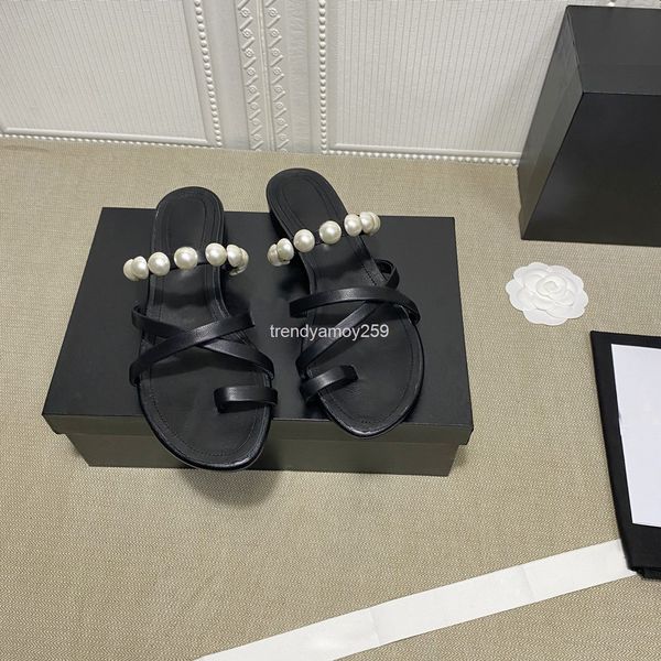 sandals clip toe leather single shoe round head with pearl thick heel flat bottom half support sandals for women 5e36, Black
sandals clip toe leather single shoe round head with pearl thick heel flat bottom half support sandals for women 5e36, Black
