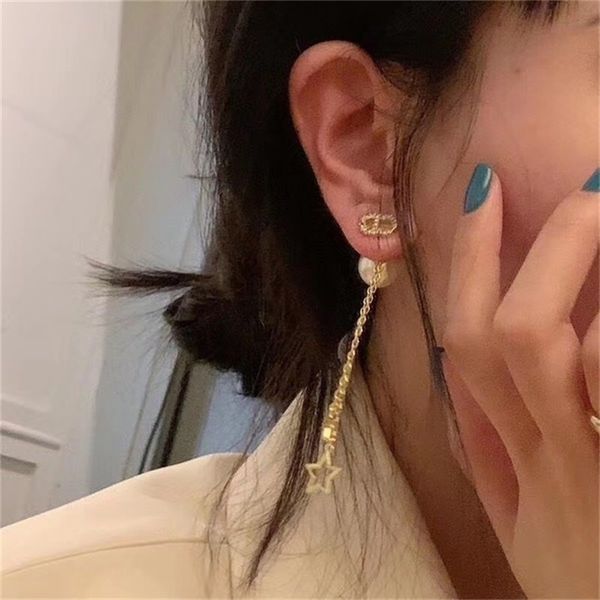 2022 36% off designer jewelry di d family letter tassel front and back pearl feminine temperament personality niche net red same style star, Golden
2022 36% off designer jewelry di d family letter tassel front and back pearl feminine temperament personality niche net red same style star, Golden