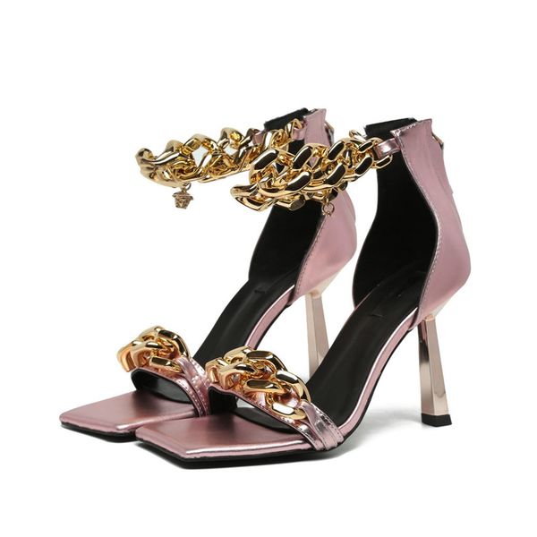 designer luxury womens medusa chain pink & gold high-heel sandals flip flop slipper with box dust bag 9.5cm heel, Black
designer luxury womens medusa chain pink & gold high-heel sandals flip flop slipper with box dust bag 9.5cm heel, Black