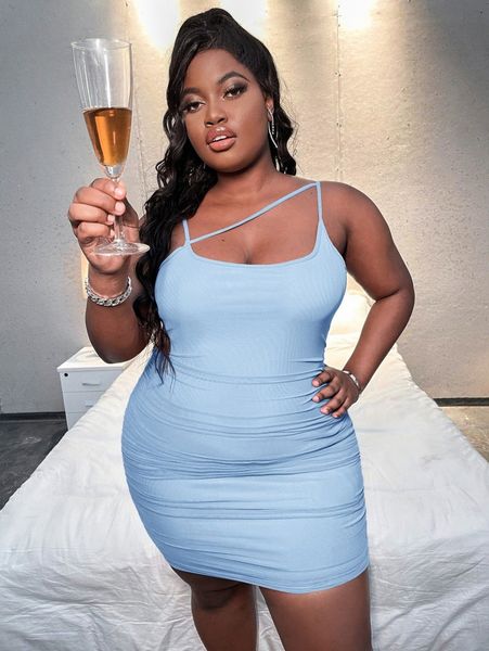 plus solid ruched mesh cami dress t0vo#, Black
plus solid ruched mesh cami dress t0vo#, Black