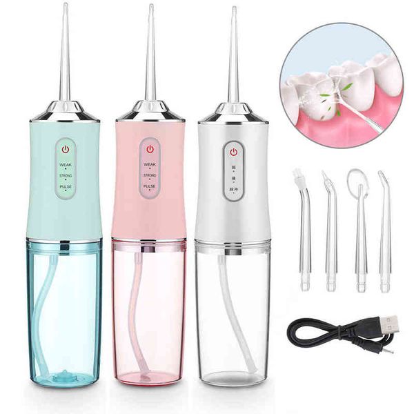 220ml irrigator dental water flosser teeth cleaner electric usb 3 modes jet tooth whitening 4 nozzles kit oral hygiene 220513
220ml irrigator dental water flosser teeth cleaner electric usb 3 modes jet tooth whitening 4 nozzles kit oral hygiene 220513