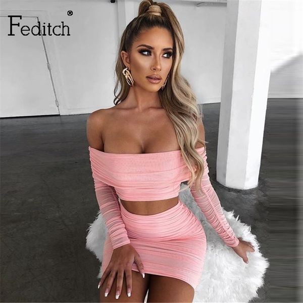 feditch summer elegant bodycon two piece set pink slash neck party two piece set short night club 2 piece set women t200325, White
feditch summer elegant bodycon two piece set pink slash neck party two piece set short night club 2 piece set women t200325, White