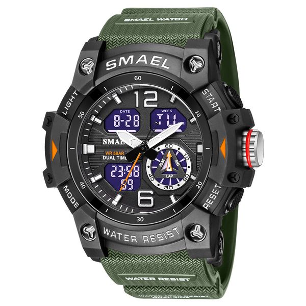 the treasure of the town store smel new men's watches student outdoor sports waterproof dual display electronic quartz watches wholesal, Slivery;brown
the treasure of the town store smel new men's watches student outdoor sports waterproof dual display electronic quartz watches wholesal, Slivery;brown