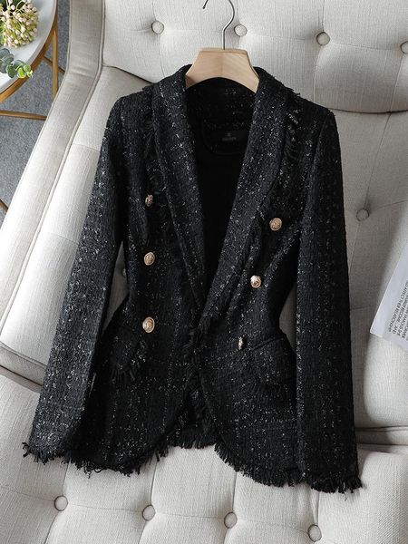 women's suits blazers fashion long sleeve single breasted casual blazer women ladies autumn winter black white plaid button decoration, White;black
women's suits blazers fashion long sleeve single breasted casual blazer women ladies autumn winter black white plaid button decoration, White;black