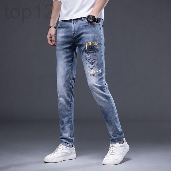 men's jeans designer doll diamond jeans men's trend 2022 spring and summer new elastic slim fit small straight leg long pants men, Blue
men's jeans designer doll diamond jeans men's trend 2022 spring and summer new elastic slim fit small straight leg long pants men, Blue