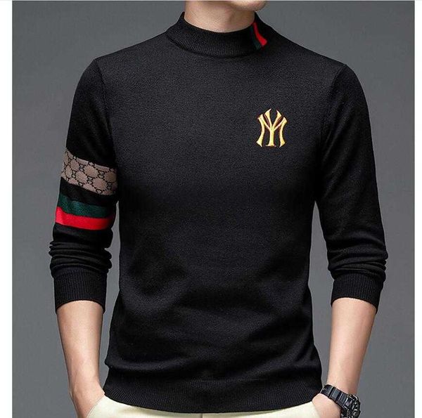autumn 2021 new men's long-sleeved sweater round neck fashion printing british style base men' sweaters, White;black
autumn 2021 new men's long-sleeved sweater round neck fashion printing british style base men' sweaters, White;black