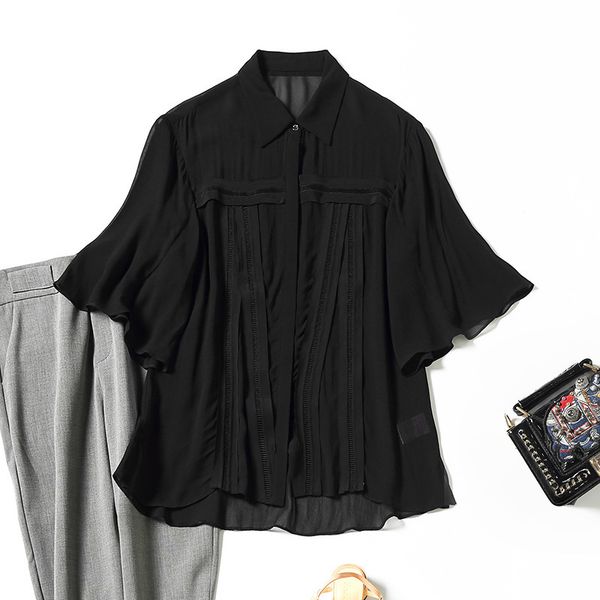 women's blouses & shirts solid color stitching summer lapel hollowed out loose, breathable, commuting and versatile solid women's, White
women's blouses & shirts solid color stitching summer lapel hollowed out loose, breathable, commuting and versatile solid women's, White