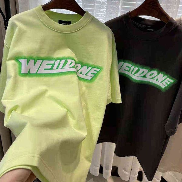 we11done tide brand 2022 spring new chest green label letter pullover loose couple short-sleeved t-shirt y220426, White;black
we11done tide brand 2022 spring new chest green label letter pullover loose couple short-sleeved t-shirt y220426, White;black