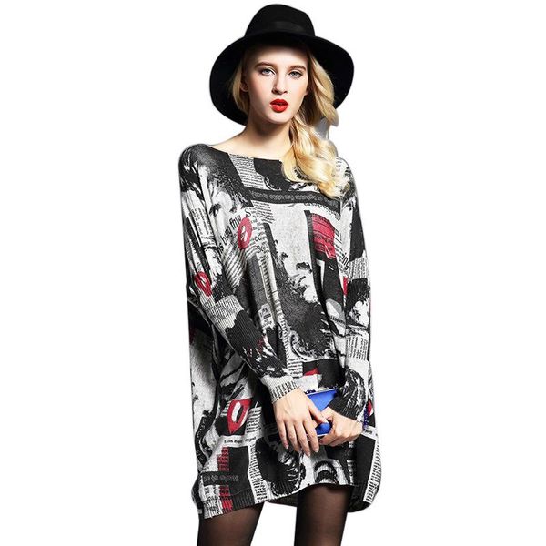 women's t-shirt fashion street print ladies full-sleeved loose long tee abstract women o-neck spring autumn noble, White
women's t-shirt fashion street print ladies full-sleeved loose long tee abstract women o-neck spring autumn noble, White