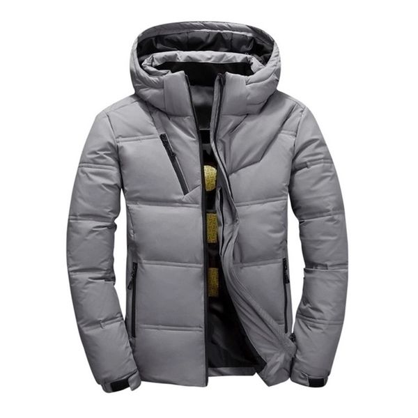 winter warm men jacket coat casual slim fit stand collar hooded thicken white duck parka male men's zipper warm down jacket 201128, Black
winter warm men jacket coat casual slim fit stand collar hooded thicken white duck parka male men's zipper warm down jacket 201128, Black
