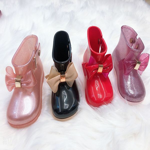 mini melissa cute waterproof rain boots kids children baby girls pvc butterfly-knot buckle strap dot rubber water boots hmi012 220808, Black;grey
mini melissa cute waterproof rain boots kids children baby girls pvc butterfly-knot buckle strap dot rubber water boots hmi012 220808, Black;grey