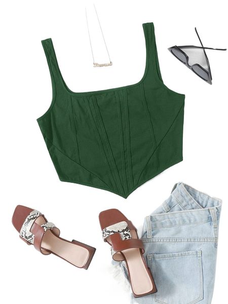 plus asymmetrical hem crop tank d3iq#, Black