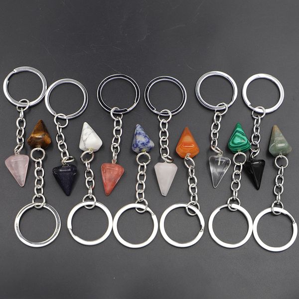 natural stone key rings polygonal cone column women crystal rose quartz keychain on bag car jewelry party friends gift, Slivery;golden
natural stone key rings polygonal cone column women crystal rose quartz keychain on bag car jewelry party friends gift, Slivery;golden