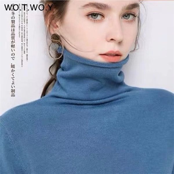 wotwoy autumn winter slim turtleneck sweater women basic bottoming knitwear women knitted cotton pullovers femme jumper 201203, White;black
wotwoy autumn winter slim turtleneck sweater women basic bottoming knitwear women knitted cotton pullovers femme jumper 201203, White;black