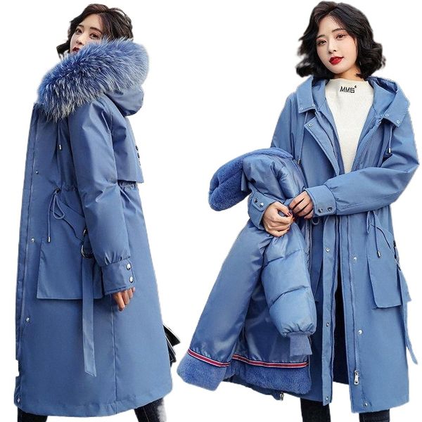 women's down & parkas long parka female detachable liner fur collar hooded winter jacket plus size velvet thick snow women coat warm ou, Black
women's down & parkas long parka female detachable liner fur collar hooded winter jacket plus size velvet thick snow women coat warm ou, Black