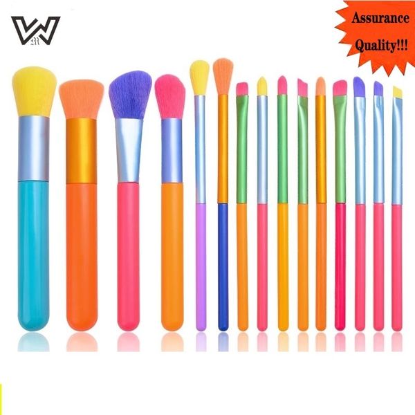 15pcs makeup brushes professional powder foundation eyeshadow make up brush set synthetic hair colourful 220722
15pcs makeup brushes professional powder foundation eyeshadow make up brush set synthetic hair colourful 220722
