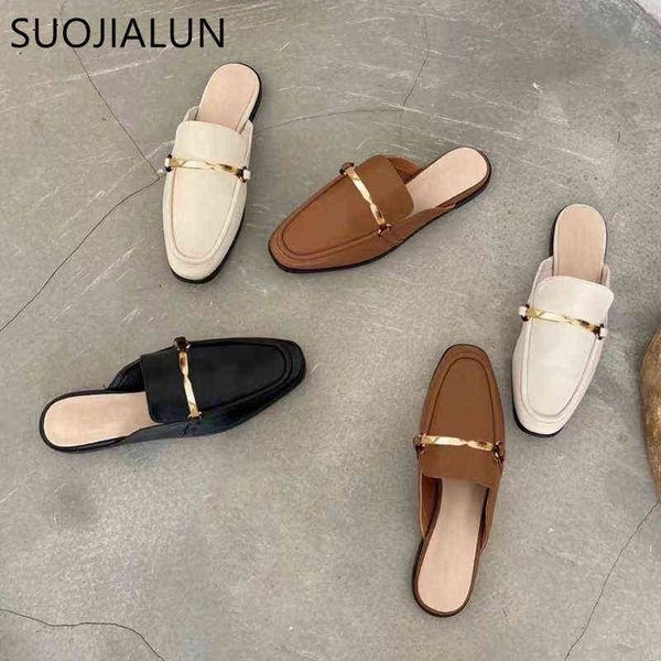 suojialun 2021 brand designer women slippers round toe slip on mules ladies summer flat heel casual shoes british buckle slides 220627, Black
suojialun 2021 brand designer women slippers round toe slip on mules ladies summer flat heel casual shoes british buckle slides 220627, Black