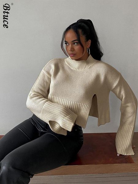 women solid color cropped sweater casual long sleeve crew neck slit slim sweater lady spring autumn tie up pullover 220816, White;black
women solid color cropped sweater casual long sleeve crew neck slit slim sweater lady spring autumn tie up pullover 220816, White;black