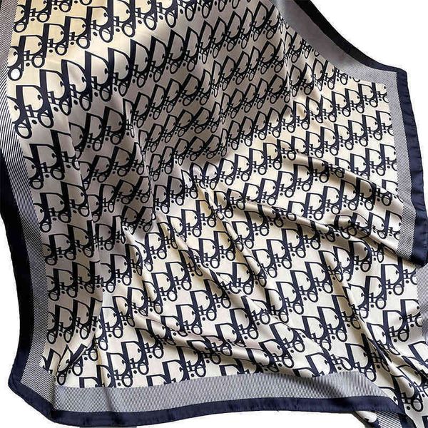 sze9 2022 spring letter imitation silk scarf satin 90cm large square decorative multifunctional sunscreen high version category, Blue;gray
sze9 2022 spring letter imitation silk scarf satin 90cm large square decorative multifunctional sunscreen high version category, Blue;gray