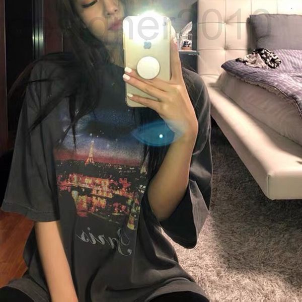 women's t-shirt designer family b 2022 spring and summer new couple night view printed round neck short sleeve t-shirt men's women, White
women's t-shirt designer family b 2022 spring and summer new couple night view printed round neck short sleeve t-shirt men's women, White