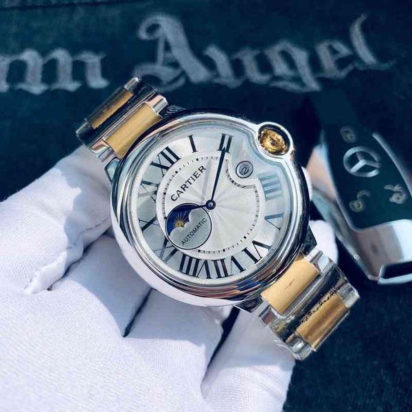 classic blue series men's watch/automatic mechanical watch/calendar watch/steel band watch/trend watch, Slivery;brown
classic blue series men's watch/automatic mechanical watch/calendar watch/steel band watch/trend watch, Slivery;brown
