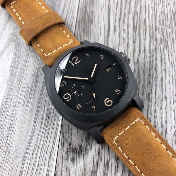 luminous mens watch automatic mechanical watch 44mm fashion business leather wristwatches montre luxe gifts, Slivery;brown
luminous mens watch automatic mechanical watch 44mm fashion business leather wristwatches montre luxe gifts, Slivery;brown